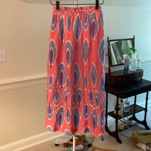 Maxi skirt punk with purple and blue design